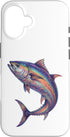 Abstract Marine Naturalist Art Colorful Tuna Ocean Fish Marine Animal Abstract Sea Art Case for iPhone