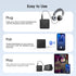 MIPEACE Bluetooth Audio Adapter for Headphones, Bluetooth 5.3 Receiver, 3.5mm Aux Wireless Adapter, Black