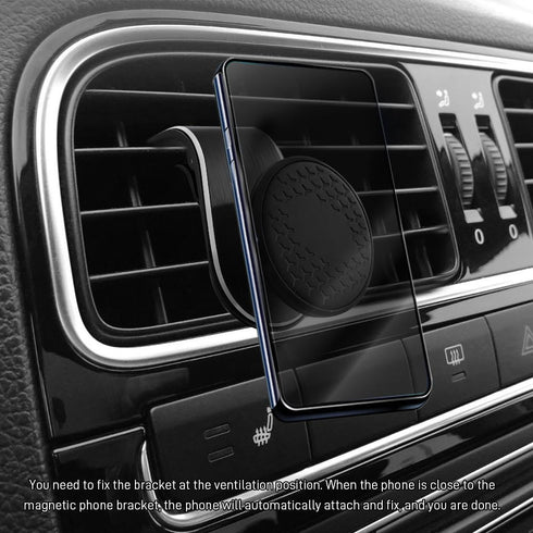 Surosha 360 Strong Magnetic Car Phone Holder, Car Phone Mount Holder, Rotatable L-Shape Air Vent/Dashboard Mount