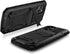 iPhone 12 Pro Max Metal Case with Kickstand, Built-in Screen Protector, Heavy Duty Shockproof, Black