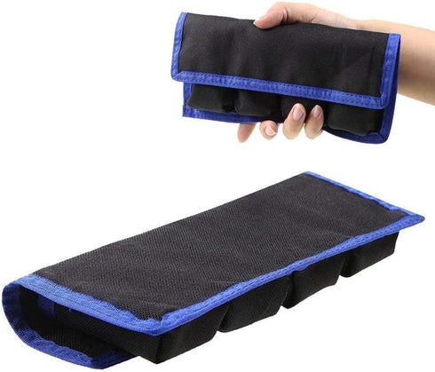 DSLR Camera Battery Holder/Pouch/Case/Bag (4 Pocket) for AA, LP-E6, LP-E8, EN-EL14, NP-FW50 Batteries (2Pcs)