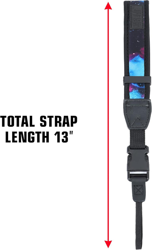 USA GEAR Neoprene Camera Wrist Strap with Comfortable Support and Quick Release Buckles for Mirrorless Cameras