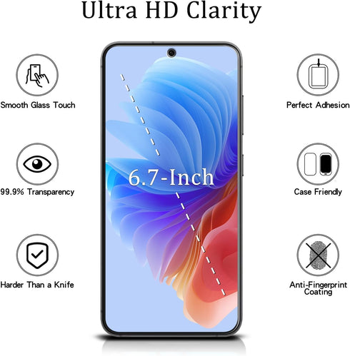 [2-Pack S24 5G 9H MAYtobe Designed for Samsung Galaxy FE Screen Protector Tempered Glass, Hardness, Anti Scratch, Easy