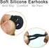 Replacement Earbuds Tips, Anti Slip Silicone Earhooks, Earbuds Cover, Eartips Fins Wings Stabilizer for In-Ear Earbuds