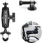 Motorcycle Camera Mount for GoPro, Handlebars Mount 1"/25mm Ball Compatible with RAM Mounts B Size