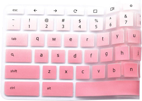 Gradient Pink Keyboard Skin for Lenovo Flex 11 Chromebook, 11.6" N20 N21 N22 N23 300e 500e, 14" N42 N42-20, C330