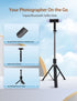 RRNNWW Stand,67 inch Portable Phone Selfie Stick with Remote and Dual Light Compatible for iPhone Android