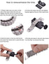 Chofit Metal Bracelet, Compatible with Fitbit Inspire/Inspire HR/Inspire 2 Bands, Stainless Steel Replacement Strap