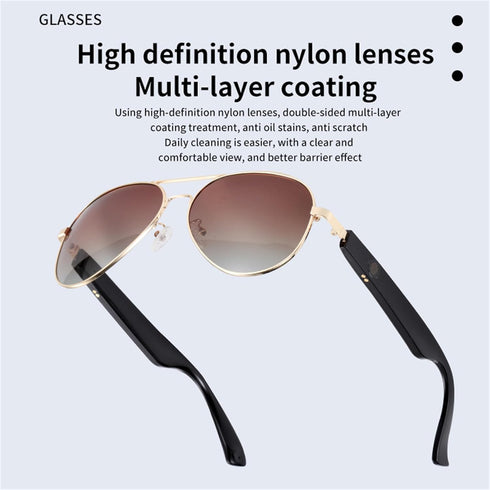 Smart Bluetooth Audio Sunglasses - Fast Charging Feature