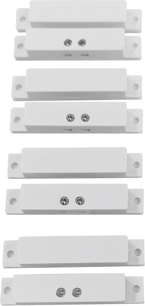 4 Sets NC Wired Door Alarm Magnetic Contact Sensor with Double Side Tape
