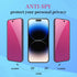 2 Pack Privacy Screen Protector for iPhone X/XS/11 Pro, Full Coverage Anti-Spy Anti Blue Tempered Glass 5.8 inch