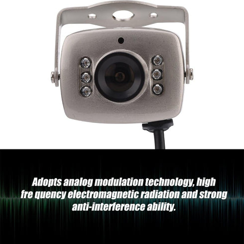 Serounder 6 CMOS Mini CCTV Camera, LED Wired CCTV Security Camera Night Vision Digital Video Camera PAL/NTSC Home