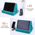 Tablet Stand Multi-Angle Lazy Holder with Soft Pad, Net Pocket & Phone Stands for Lap, Knee, Sofa, and Bed (Light Blue)