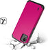 TJS Nokia C110 N156DL Case with Tempered Glass Screen Protector, Dual Layer Hybrid Magnetic Shockproof Protection (Pink)