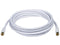 Monoprice Coaxial Cable with F Type Connector - RG6, Quad Shield, CL2, 10 Feet, White