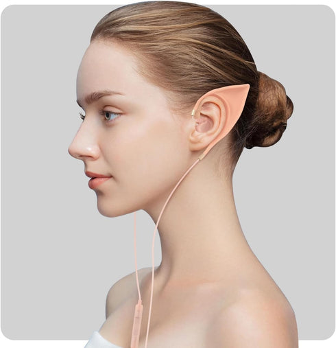 URIZONS Elf USB C in-Ear Headphones for Children, Elegant Design of Elf Ears Type C Earbuds for Huawei/Samsung