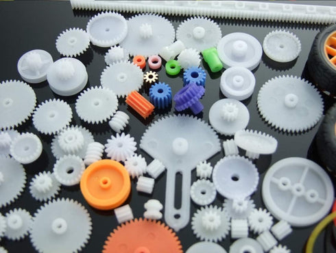 78 Set PCS Plastic Gear Kit Motor Gears Accessories Single Double Reduction Gear for Motor Car Robot with Axle Wheel