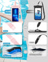wellhouse Waterproof Phone Pouch, IPX8 Cellphone Dry Bag for iPhone 15 14 13 12 Pro Max, 2 Pack Blue+Pink