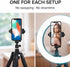 Acuvar Set 1/4 (2-Pack) Dual-Mount Smartphone Tripod Adapter Vertical & Horizontal Phone Holder with Screw, Adjustable