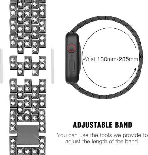 Compatible for Apple Watch Ultra Band - 49mm 46mm 45mm 41mm with 2 Pack Bling Crystal Diamonds Case Cover