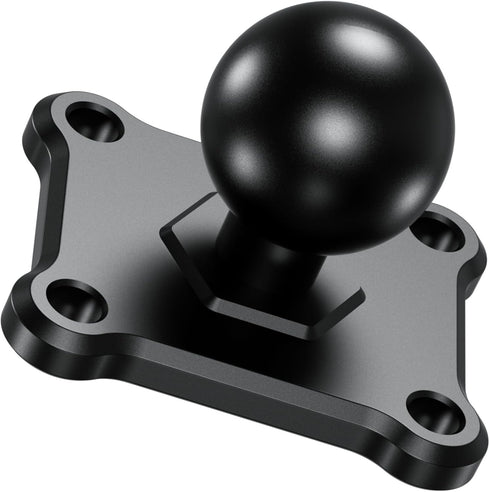 BRCOVAN 1'' Ball Mount Base with 4-Hole AMPS Square Plate & 1'' TPU Ball Adapter for RAM Mounts