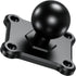 BRCOVAN 1'' Ball Mount Base with 4-Hole AMPS Square Plate & 1'' TPU Ball Adapter for RAM Mounts