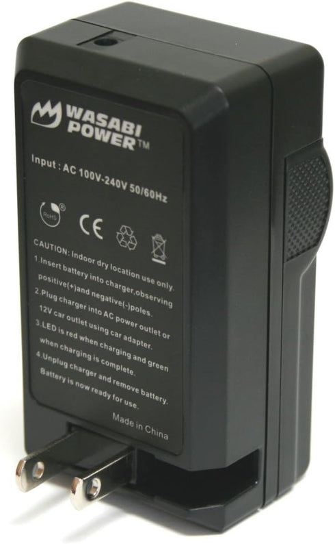 Wasabi Power Battery and Charger for Pentax D-LI109 (2-Pack) for K-r, K-30, K-50, K-500