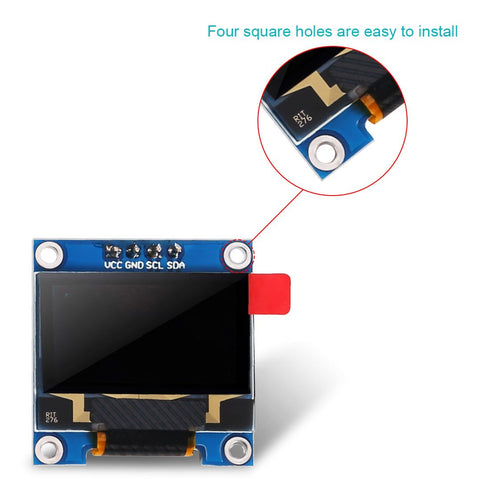 0.96 inch i2c 0.96" 12864 /3.3V-5V 128 64 51 Msp420 Stim32 Dorhea OLED Display Module IIC Serial LCD Screen LED Module