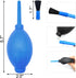 2pcs Air Blower with Soft Brush - Manual Rubber Bulb Air Pump Cleaner for Cameras, Microscopes, Guitars, and More