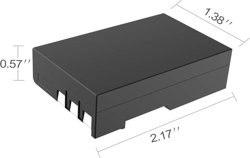 EN-EL9 EN EL9a Battery Pack, 2-Pack Rechargeable Li-Ion Battery Set, Compatible with Nikon Cameras