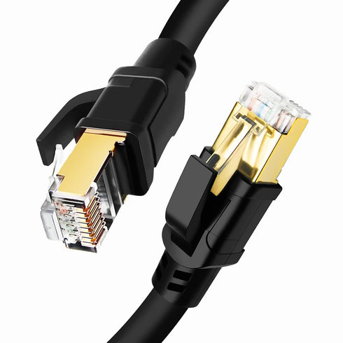 DDMALL CAT 8 Ethernet Cable 10ft, High Speed 40Gbps 2000MHz Indoor & Outdoor SFTP Patch Cord