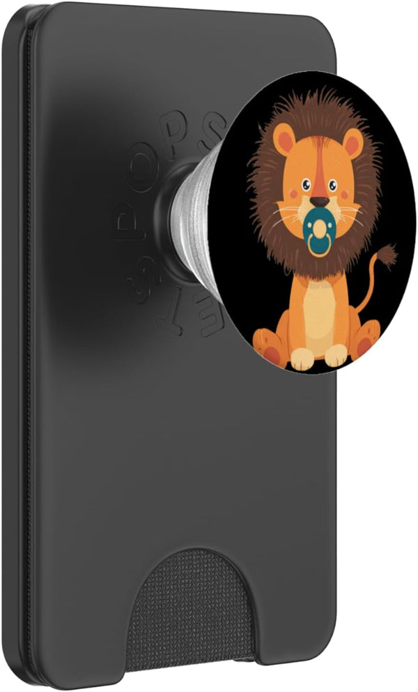 Pacifier Lion Outfit Pretty Lion for Baby Animals and Safari Pacifier Lovers PopSockets PopWallet for