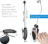 Retractable Wireless Headphone Headset, Lightweight V5.0 Noise Cancelling Mic Clip on Earpiece for Sports, Running,
