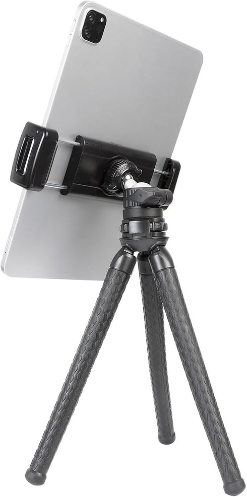 ZUZUXI Mini Tripod for iPad, Flexible Desk Stand with 360 Ball Head, Portable