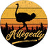 Allegedly Ostrich Flightless Bird Retro Sunset PopSockets PopGrip: Swappable Grip for Phones & Tablets