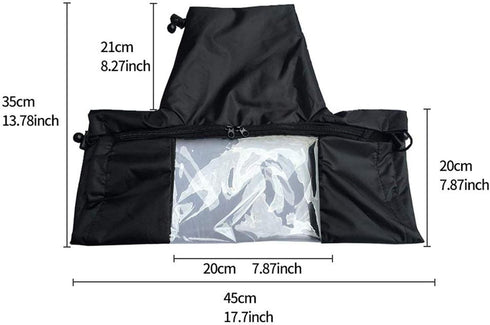 WANBY Professional Waterproof Camera Rain Cover, Soft Black for All DSLR SLR Cameras