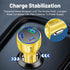 3-Port 90W USB C Car Charger, PD30W & QC3.0 Fast Charger Adapter for iPhone/Android/Samsung/iPad (Yellow)