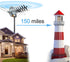 BEFORE 2026 Outdoor,150+Mile 360 Rotation,33FT RG6 2 TVs,4K 1080p Digital HD TV Antenna Motorized Degree Coax Cable