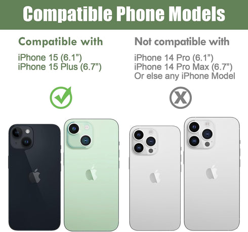 Xfilm Camera Lens Protector Compatible for iPhone 15 &15 Plus, 9H Hardness Tempered Glass Camera Cover, Ultra HD, Anti-Scratch, Easy to Install, Case Friendly (For iPhone 15 & 15 Plus)