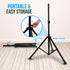 Pyle Universal Speaker Tripod Stand Mount, Height Adjustable Up to 70 Inches, Perfect for Home or Studio
