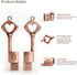 BORLTER CLAMP 64GB BorlterClamp USB Flash Drive Cute Memory Stick Heart Key Shaped Thumb Drive with Gift Box