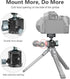LEAPLIEXT 360 1/4-inch 2.5kg/5.5 lbs Tripod Metal Ball Head, Panoramic Rotating Base Adapter, with Screw and Cold Shoe