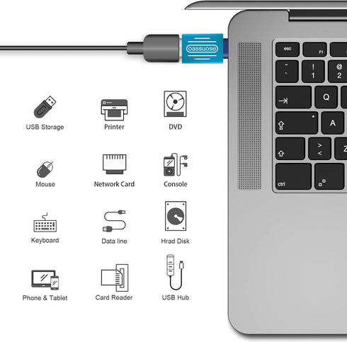 4-Pack USB C to USB Adapter (Gold-Plated), USB C Male to USB 3.0 Female OTG Adapter for iMac, MacBook Pro, iPad Mini