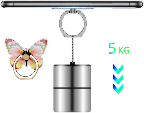 Cute Butterfly Phone Ring Holders, 5 Packs Cell Phone Ring Stands, 360 Degree Rotation Smartphone Kickstand for Desk