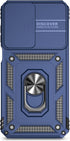 SunStory Samsung Galaxy A15 5G Case with HD Screen Protector, Kickstand & Slide Camera Cover (New Blue)