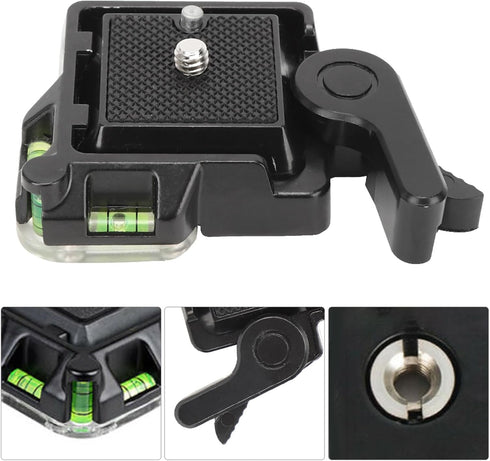 HEEPDD 1/4 Inch 3/8 Inch Arrow Storage Case Plate, Clamp Adapter for Tripods and Monopods with and Screws, Compatible