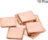 uxcell Flat IC Chipset Thermal Copper Heatsink for CPU GPU 20 x 20 x 1.5mm, 10pcs