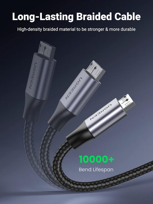 UGREEN Micro USB 3.0 Cable, USB 3.0 A to Micro B Cord for External Hard Drive, Compatible with Samsung Galaxy S5