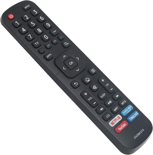 EN2BK27S Remote Control Replacement for Sharp TV, AIDITIYMI with Netflix, Prime Video, YouTube, Tikilive Keys
