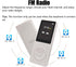 imkavery 128GB MP3 5.2, Player with Bluetooth Portable White Music Player for Kids with Built-in HD Speaker, FM Radio